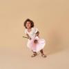 imageModern Moments by Gerber Baby Girls Dress with Puff SleevesBeige Tossed Lavender