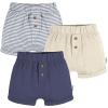 imageGerber Baby Boys 3Pack Knit ShortsBlue