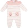 imageGerber Baby Girls Sweater Knit Romper JumpsuitPink Bear