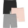 imageGerber Baby Girls Toddler 3Pack Pullon Bike ShortsBlack  Grey  Pink 3pack