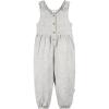 imageGerber Baby Girls Toddler Sleeveless Romper JumpsuitLight Grey Heather