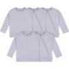 imageGerber Baby Toddler 5Pack Solid Long Sleeve TShirts Jersey 160 GSMGrey Heather