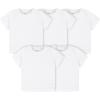 imageGerber Baby Toddler 5Pack Solid Short Sleeve TShirts Jersey 160 GSMWhite