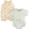 imageGerber babygirls Sleeveless and Short Sleeve Romper SetFruit