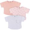 imageGerber babygirls Toddler 3pack Short Sleeve TeesFlower