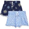 imageGerber babygirls unisexbaby 2pack Pullon ShortsBlue Floral