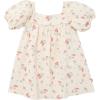 imageModern Moments by Gerber Baby Girls Dress with Puff SleevesBeige Tossed Lavender