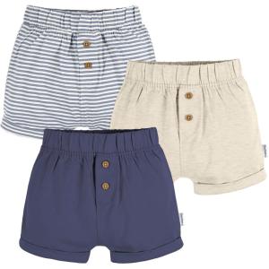 imageGerber Baby Boys 3Pack Knit ShortsBlue