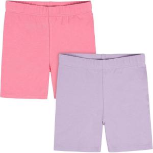 imageGerber Baby Girls 2Pack Pullon ShortsPurplePink