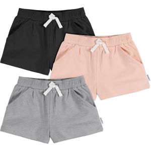 imageGerber Baby Girls 3Pack Knit ShortsGrey