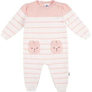 imageGerber Baby Girls Sweater Knit Romper JumpsuitPink Bear