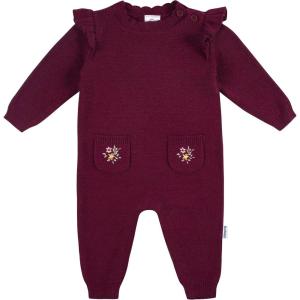 imageGerber Baby Girls Sweater Knit Romper JumpsuitPurple Flowers