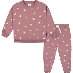 imageGerber Baby Girls Toddler 2piece Fleece Sweatshirt and Jogger SetBirds