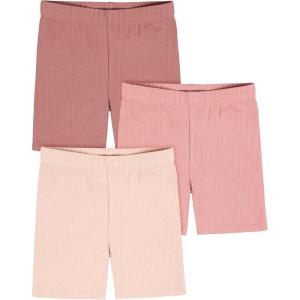 imageGerber Baby Girls Toddler 3Pack Pullon Bike ShortsDusty Pinks 3pack