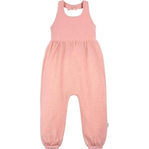 imageGerber Baby Girls Toddler Halter Neck Gauze Romper JumpsuitRose Pink