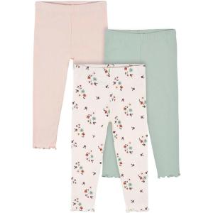 imageGerber Baby Girls Toddler MultiPack Premium LeggingsSmall Floral