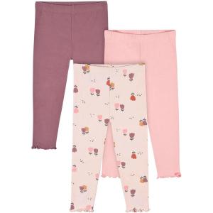 imageGerber Baby Girls Toddler MultiPack Premium LeggingsTulip