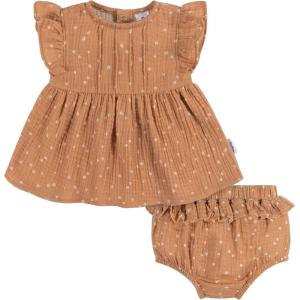 imageGerber babygirls 2 Piece Dress and Diaper Cover SetDitsy Floral