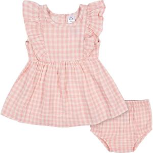 imageGerber babygirls 2 Piece Dress and Diaper Cover SetGingham