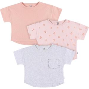 imageGerber babygirls Toddler 3pack Short Sleeve TeesFlower