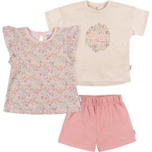 imageGerber babygirls Toddler Girls Shirt and Shorts SetPink Floral