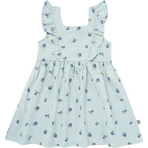 imageModern Moments by Gerber Baby Girls Dress with Bow BackLight Sky Blueberries
