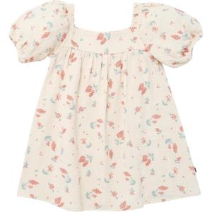 imageModern Moments by Gerber Baby Girls Dress with Puff SleevesBeige Tossed Lavender