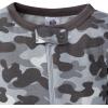 image2Pack Baby ampamp Toddler Boys Camo Snug Fit Footed Cotton PajamasGrey Camo