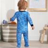 image2Pack Baby ampamp Toddler Boys Camo Snug Fit Footed Cotton PajamasSleepy Blue Dino