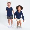 imageGerber Baby Boys Toddler 3Pack Long Sleeve Pocket TeesBlue Stripes  Solids