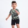imageGerber Baby Boys Toddler 3Pack Pullon Knit ShortsGray  Black