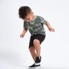 imageGerber Baby Boys Toddler 3Pack Pullon Knit ShortsGray  Black