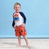imageGerber Baby Boys Toddler Long Sleeved Rashguard Swim Bathing Suit SetBlue Beach