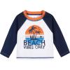 imageGerber Baby Boys Toddler Long Sleeved Rashguard Swim Bathing Suit SetBlue Beach