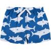 imageGerber Baby Boys Toddler Long Sleeved Rashguard Swim Bathing Suit SetBlue and White Sharks