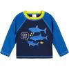imageGerber Baby Boys Toddler Long Sleeved Rashguard Swim Bathing Suit SetBlue and White Sharks