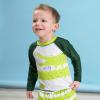 imageGerber Baby Boys Toddler Long Sleeved Rashguard Swim Bathing Suit SetGreen Gator