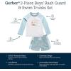 imageGerber Baby Boys Toddler Long Sleeved Rashguard Swim Bathing Suit SetSurf