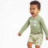 imageGerber Baby Boys Toddler Long Sleeved Rashguard Swim Bathing Suit SetTurtles