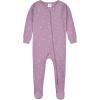 imageGerber Baby Girls 2Pack Footed PajamasWoodland Floral Purple