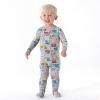 imageGerber Baby Girls Toddler ButterySoft Snug Fit Footed Pajamas with Viscose Made with EucalyptusConstruction