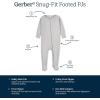 imageGerber Baby Girls Toddler ButterySoft Snug Fit Footed Pajamas with Viscose Made with EucalyptusGlacier Gray