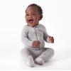 imageGerber Baby Girls Toddler ButterySoft Snug Fit Footed Pajamas with Viscose Made with EucalyptusGlacier Gray