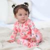imageGerber Baby Girls Toddler ButterySoft Snug Fit Footed Pajamas with Viscose Made with EucalyptusJust Peachy