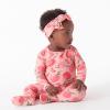 imageGerber Baby Girls Toddler ButterySoft Snug Fit Footed Pajamas with Viscose Made with EucalyptusJust Peachy