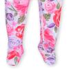 imageGerber Baby Girls Toddler ButterySoft Snug Fit Footed Pajamas with Viscose Made with EucalyptusLilac Garden