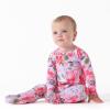 imageGerber Baby Girls Toddler ButterySoft Snug Fit Footed Pajamas with Viscose Made with EucalyptusLilac Garden
