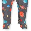 imageGerber Baby Girls Toddler ButterySoft Snug Fit Footed Pajamas with Viscose Made with EucalyptusOuter Space
