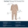 imageGerber Baby Girls Toddler ButterySoft Snug Fit Footed Pajamas with Viscose Made with EucalyptusSpotted Leopard