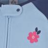imageGerber Baby Girls Toddler Loose Fit Flame Resistant Fleece Footed Pajamas 2PackFloral Blue
